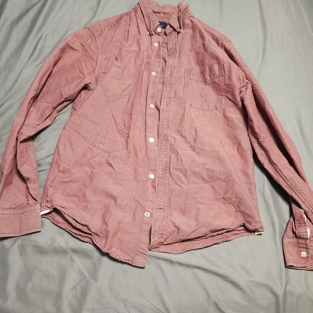 Red button up